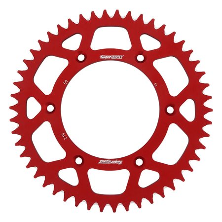 SUPERSPROX Red Aluminum Sprocket For Honda CR125R 1983-2007, CRF230M 2009 RAL-210-50-RED